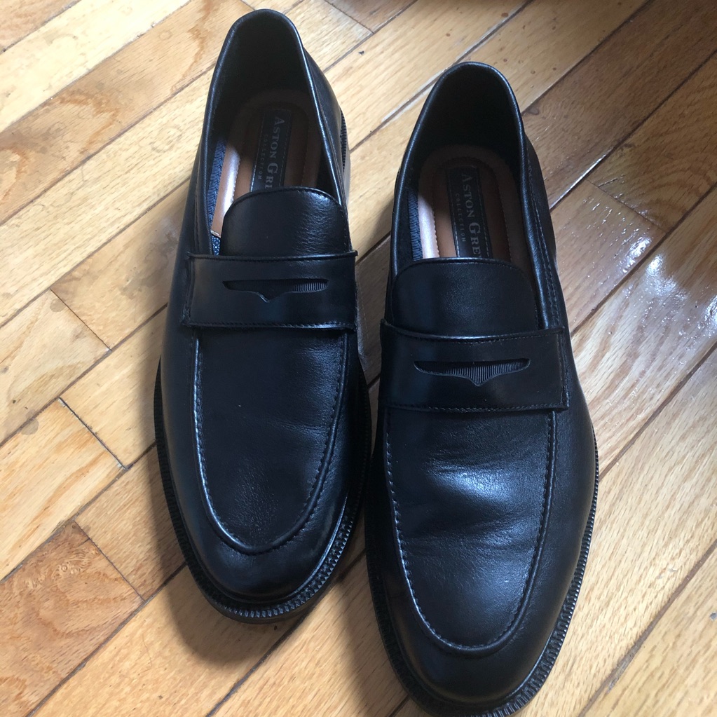 Aston Grey Men’s Loafers New In Box Size 9